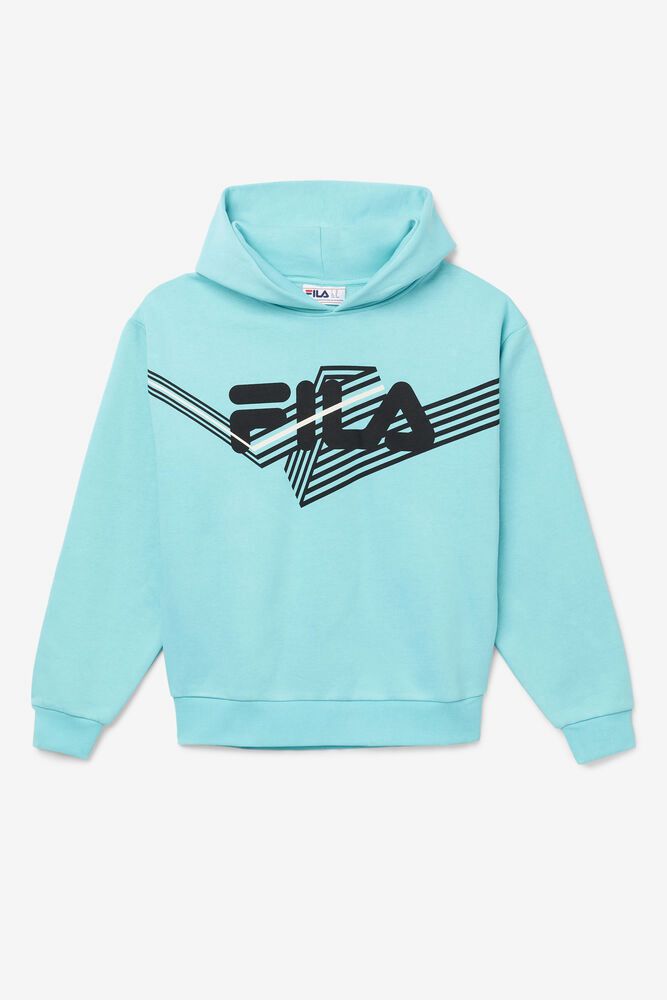 Fila Waldo Blue Hoodie Mens - NZ 42018-XROK